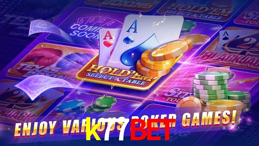 Interface do App k77bet
